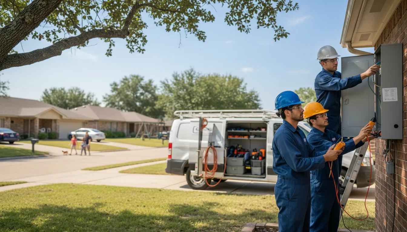 Certified electrician providing emergency electrical services in Oxford, WI